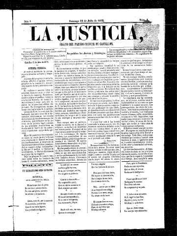 Imagen de La Justicia  : Órgano del Partido Radical de Castellón