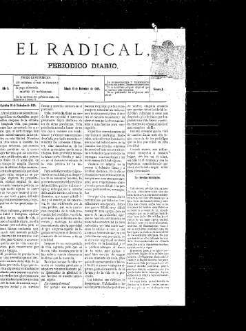 Imagen de El Radical : Periódico diario